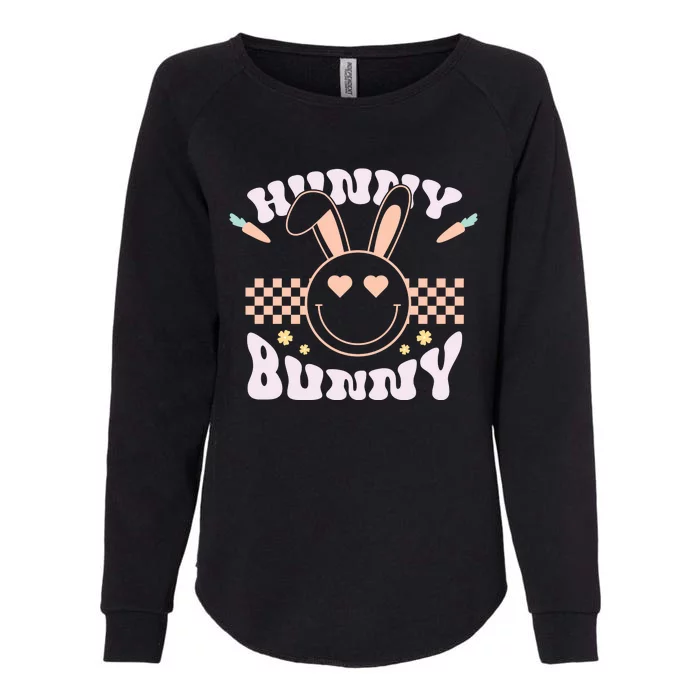 Hunny Bunny Retro Easter Holiday Womens California Wash Sweatshirt