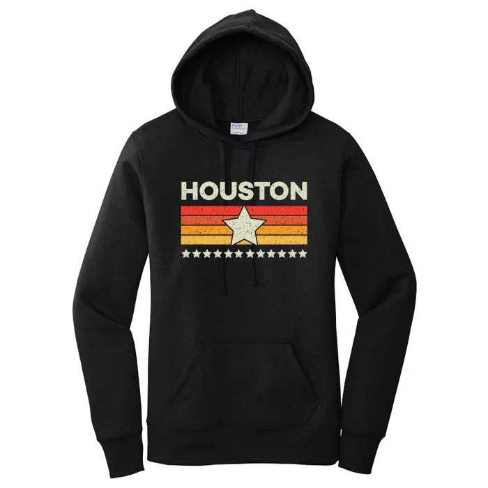 Houston Baseball Retro Vintage Women's Pullover Hoodie