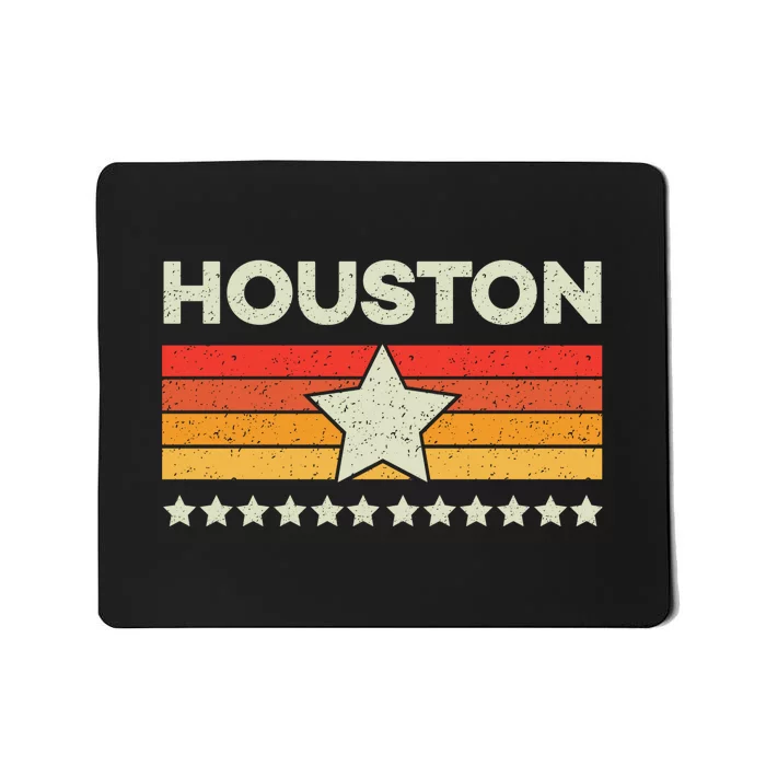 Houston Baseball Retro Vintage Mousepad