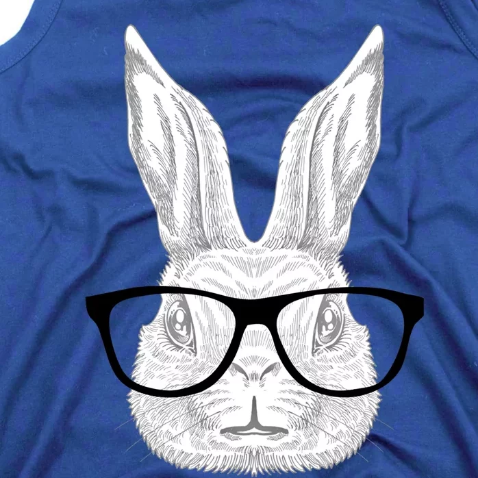 Hopster Bunny Rabbit Nerd Glasses Cute Easter Rabbit Gift Great Gift Tank Top