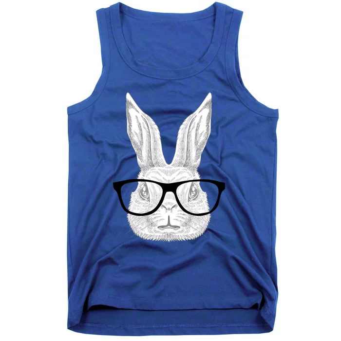 Hopster Bunny Rabbit Nerd Glasses Cute Easter Rabbit Gift Great Gift Tank Top