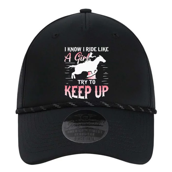 Horse Barrel Racing I Know i ride Like a try to keep up Performance The Dyno Cap