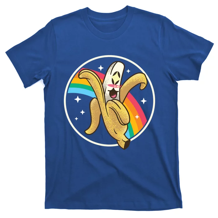 Happy Banana Rainbow Japan Style Otaku Kawaii Vaporwave Funny Gift T-Shirt