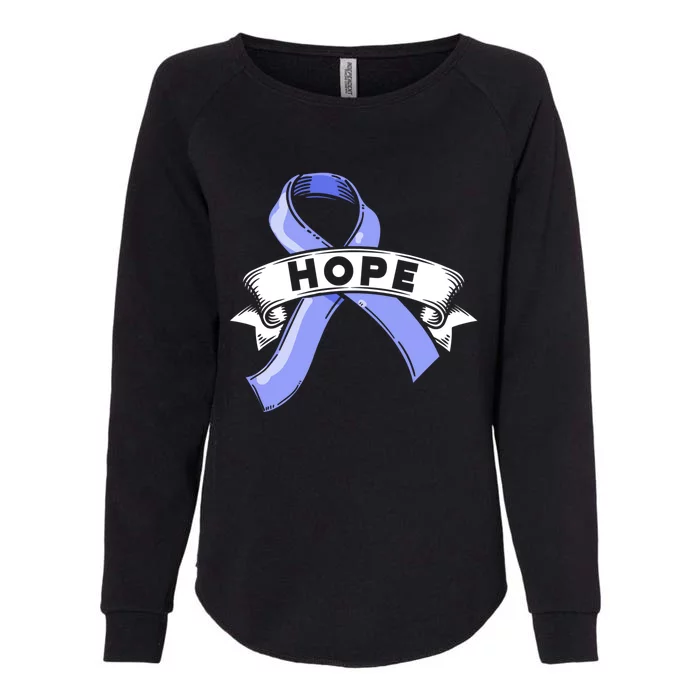 Hope Blue Ribbon Abuse Prevention Month Awareness Gift Womens California Wash Sweatshirt