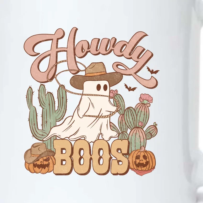 Howdy Boo Retro Western Halloween For Cowboy Cowgirl Gift Black Color Changing Mug