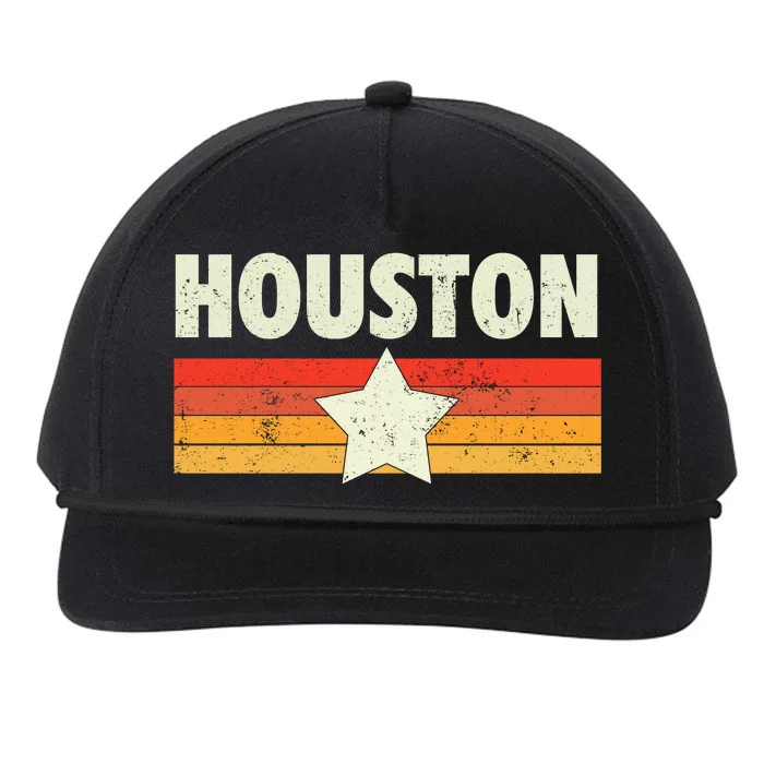 Houston Baseball Retro Vintage Gift Snapback Five-Panel Rope Hat