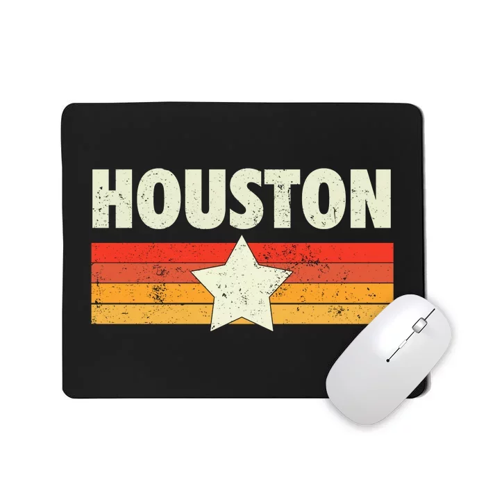 Houston Baseball Retro Vintage Gift Mousepad