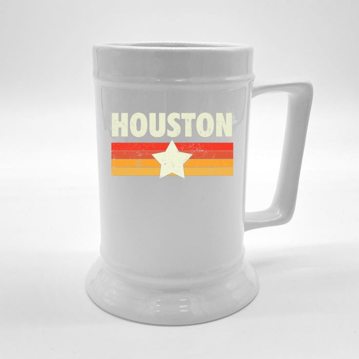 Houston Baseball Retro Vintage Gift Front & Back Beer Stein