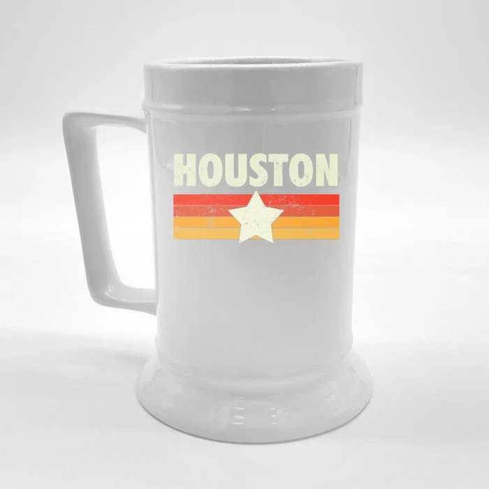 Houston Baseball Retro Vintage Gift Front & Back Beer Stein