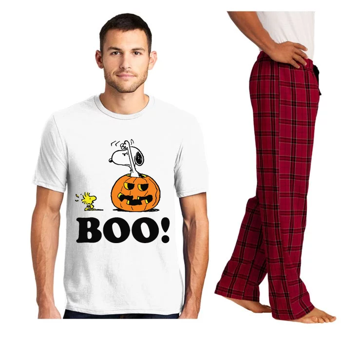 Halloween Boo Raglan Baseball Pajama Set