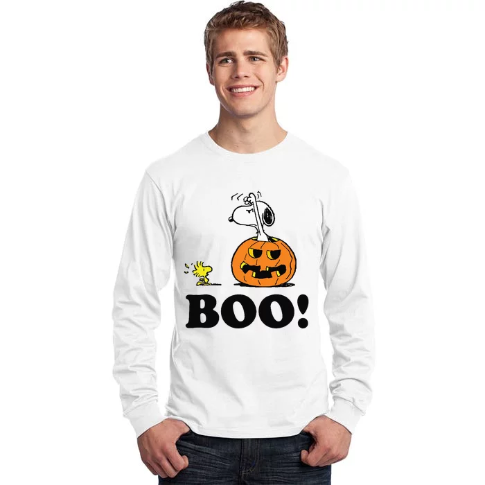 Halloween Boo Raglan Baseball Tall Long Sleeve T-Shirt