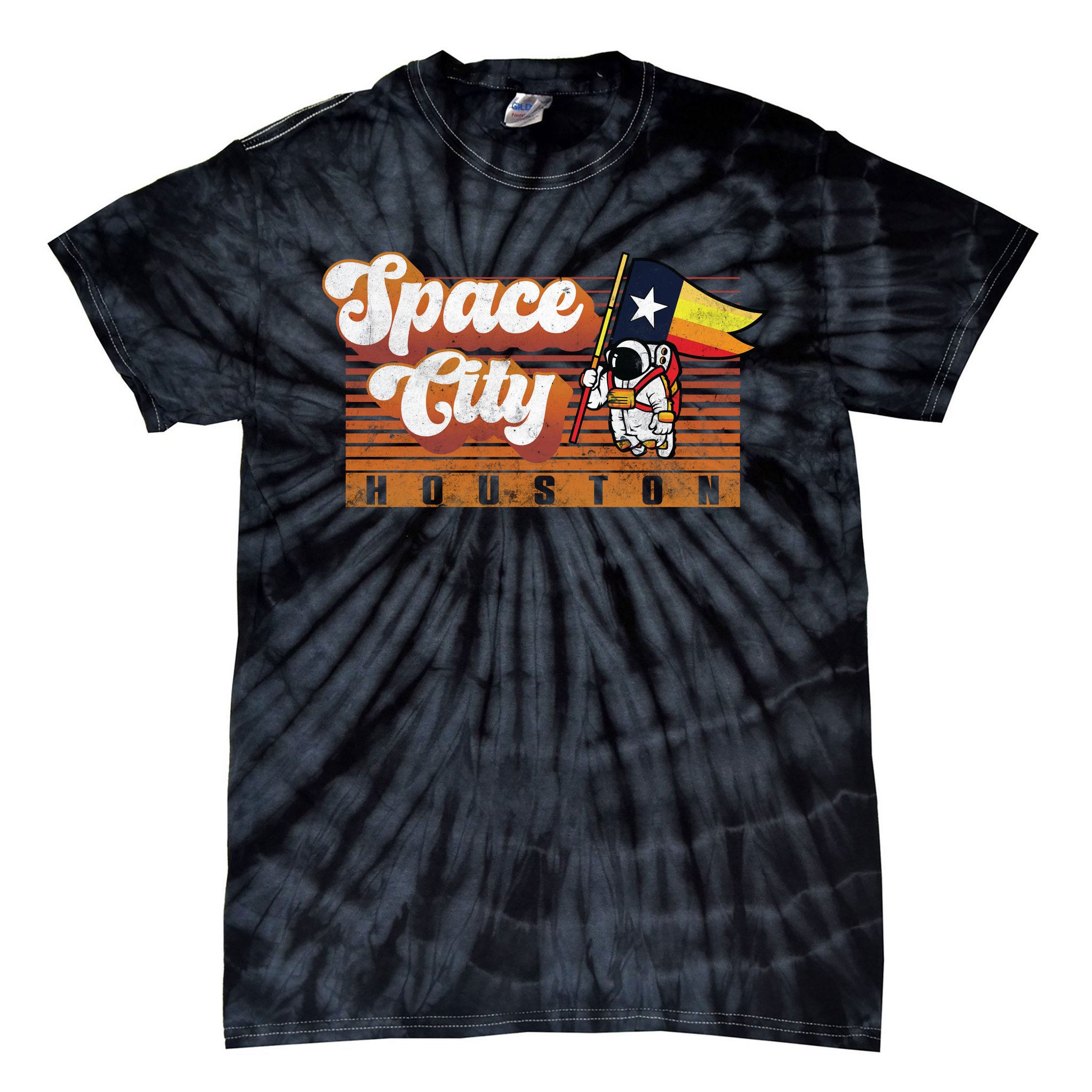 Astronaut T-shirt Space City Tee Houston T Shirt Retro 