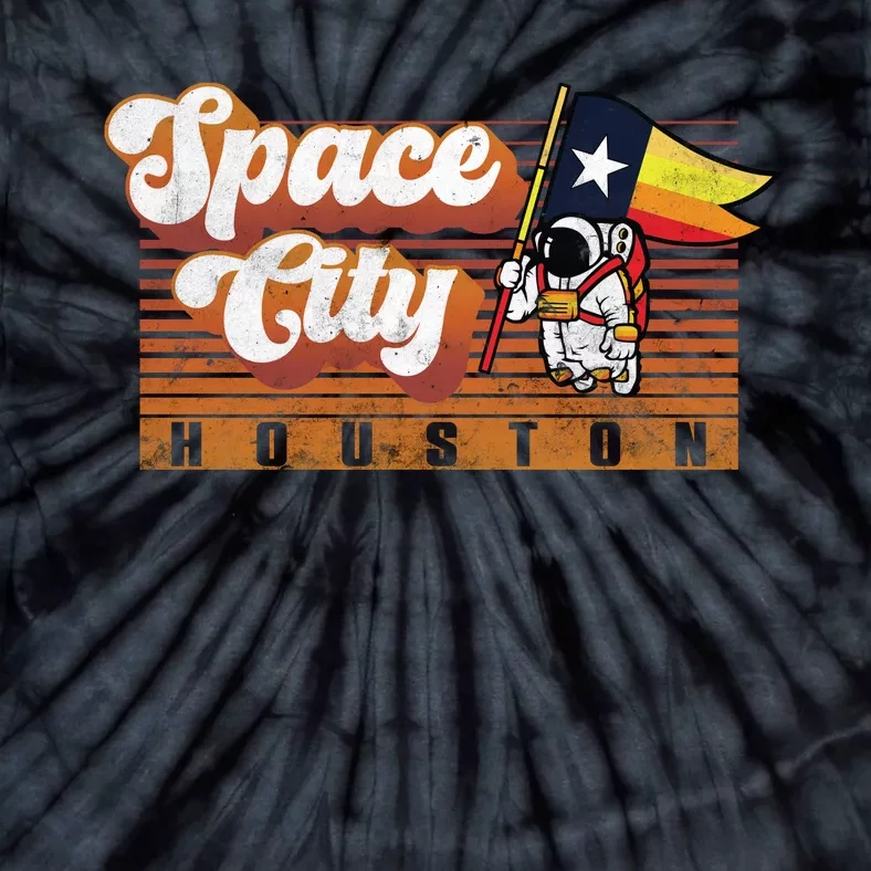 Vintage Houston Astros Short Sleeve Tee Shirt Tie-Dye Orange Pre