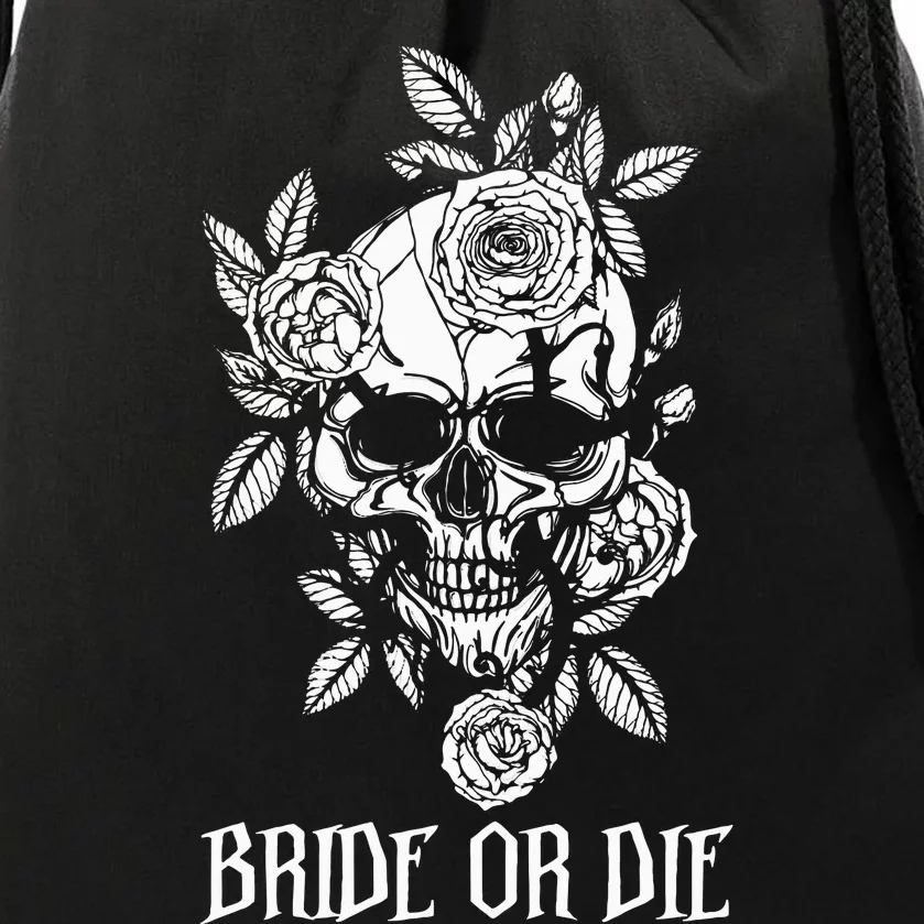 Halloween Bride Squad Spooky Bachelorette Party Favor Drawstring Bag