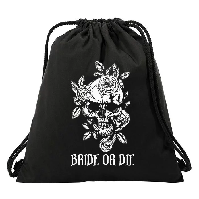 Halloween Bride Squad Spooky Bachelorette Party Favor Drawstring Bag