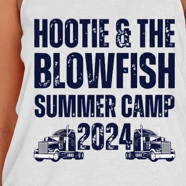 Hootie Blowfish Summer Camp With Trucks 2024 Women's Knotted Racerback Tank