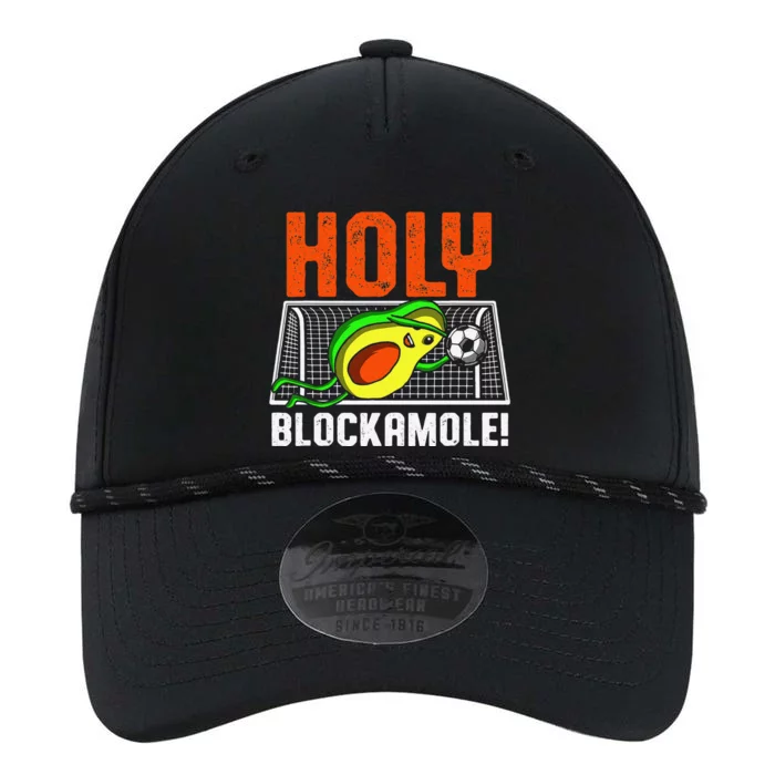 Holy Blockamole Soccer Blocker Funny Avocado Goalie Performance The Dyno Cap