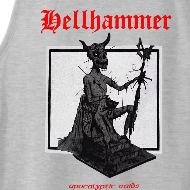 Hellhammer Black Statue Ladies Tri-Blend Wicking Tank