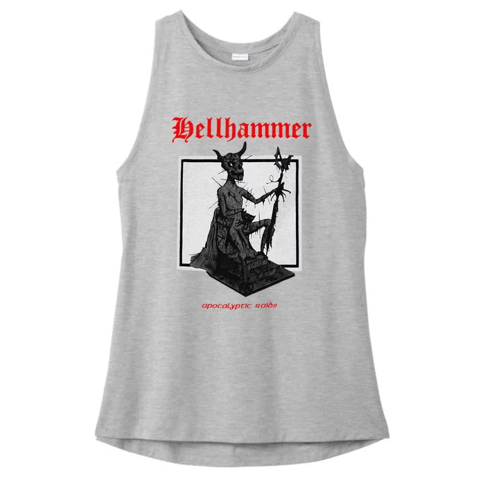 Hellhammer Black Statue Ladies Tri-Blend Wicking Tank