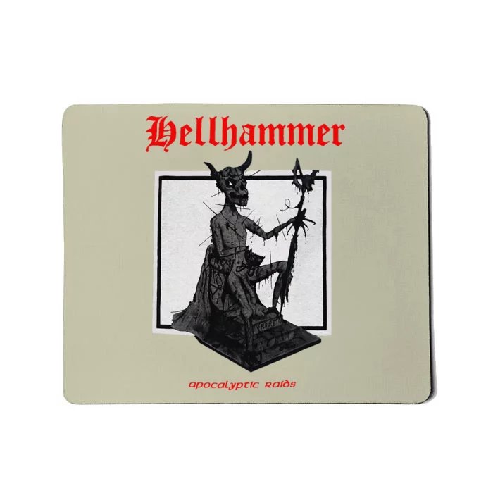 Hellhammer Black Statue Mousepad