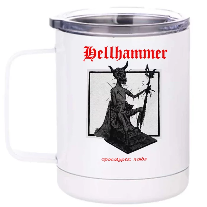 Hellhammer Black Statue Front & Back 12oz Stainless Steel Tumbler Cup