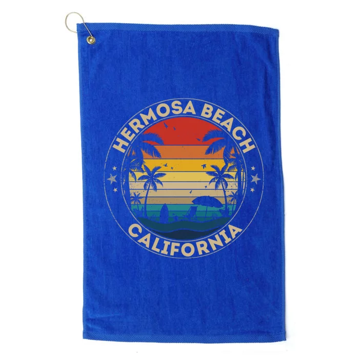 Hermosa Beach Souvenir Gift California Reminder Gift Platinum Collection Golf Towel