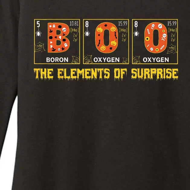 Halloween Boo School Chemistry Nerd Physics Pumpkin Gift Womens CVC Long Sleeve Shirt