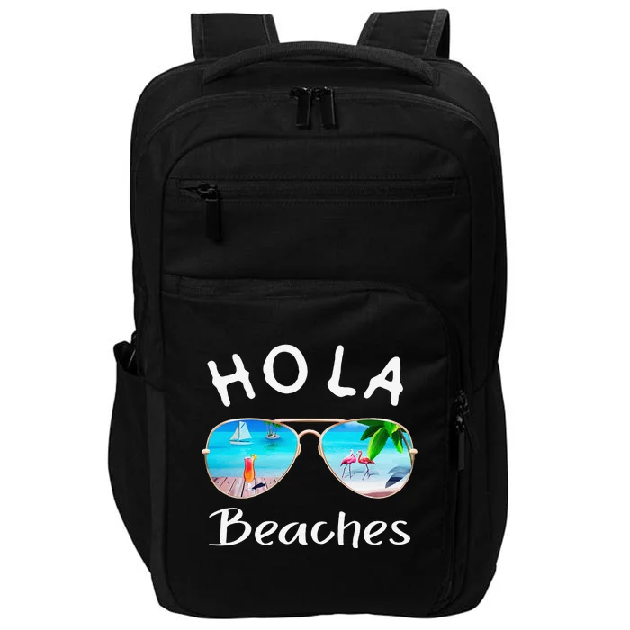 Hola Beaches Summer Sunglasses Flamingo Beach Ocean Impact Tech Backpack