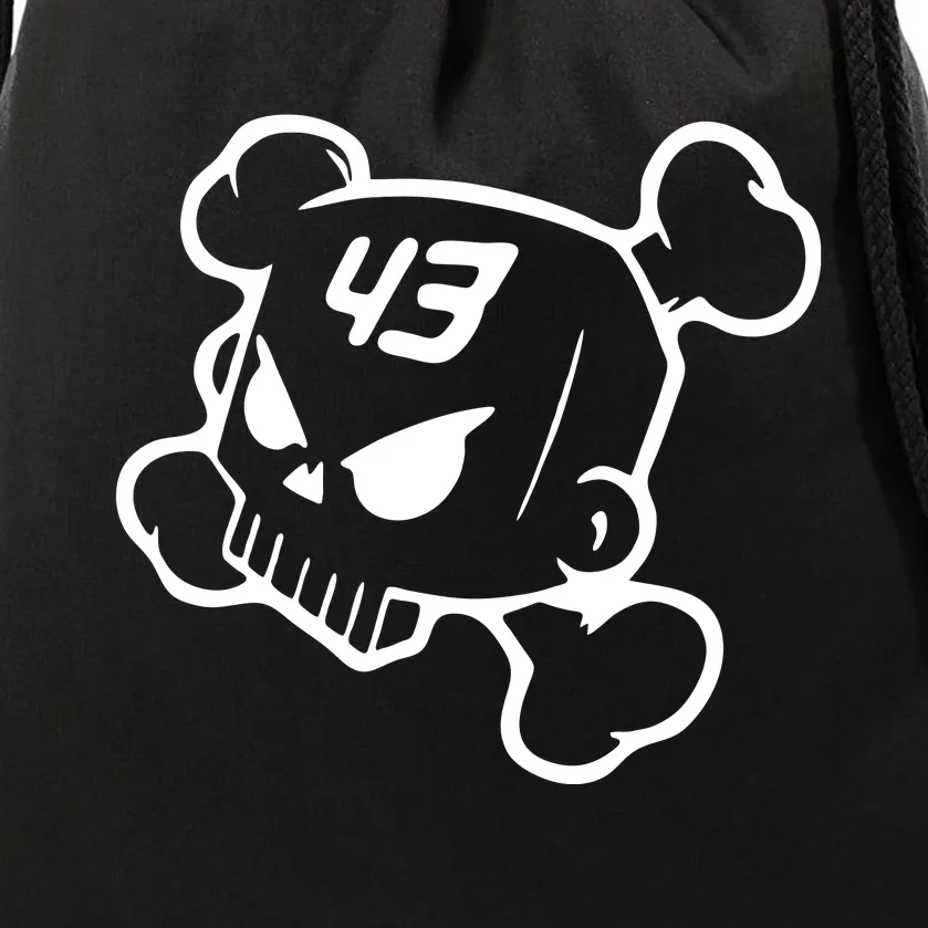 Hoonigan Block Skull Racing Legend Ken Crossbones Tribute Drawstring Bag