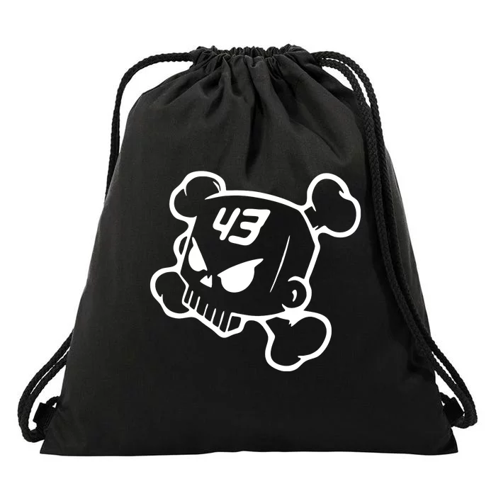 Hoonigan Block Skull Racing Legend Ken Crossbones Tribute Drawstring Bag