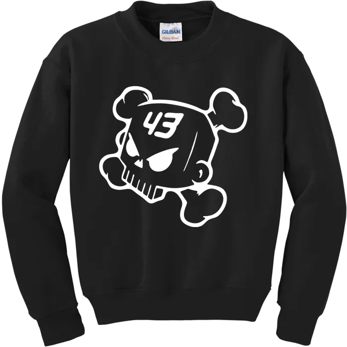 Hoonigan Block Skull Racing Legend Ken Crossbones Tribute Kids Sweatshirt