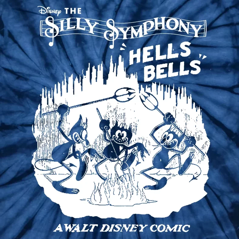 Hells Bells Silly Symphony The Skeleton Dance Funny Halloween Horror Gift Tie-Dye T-Shirt