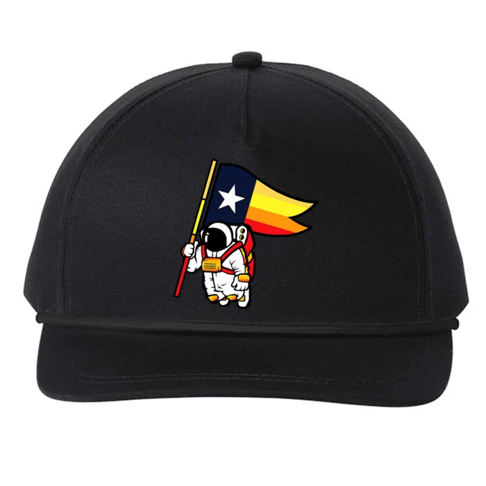 Houston Baseball Space City Astronaut Texas Flag Snapback Five-Panel Rope Hat