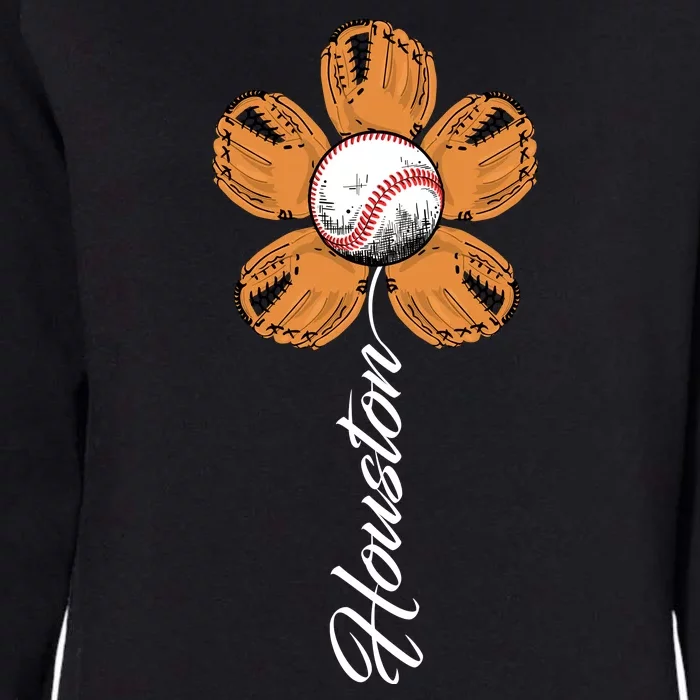 Houston Baseball Sunflower Womens California Wash Sweatshirt