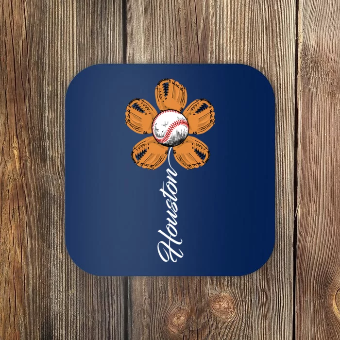 Houston Baseball Sunflower Coaster