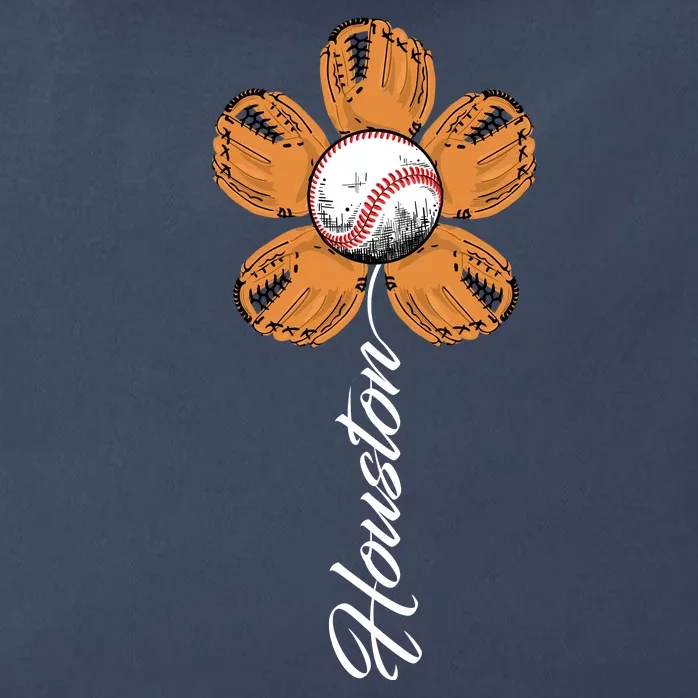 Houston Baseball Sunflower Zip Tote Bag