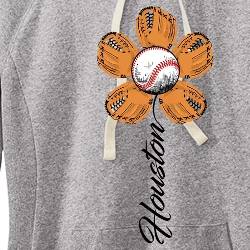 Houston Baseball Sunflower Women's Fleece Hoodie