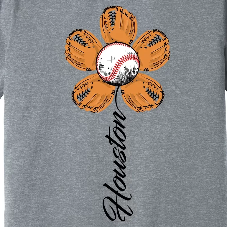 Houston Baseball Sunflower Premium T-Shirt