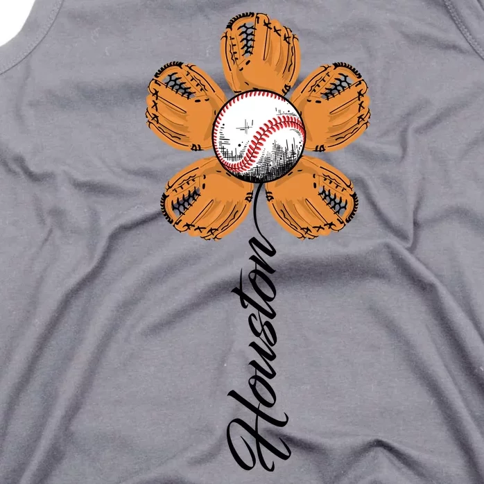 Houston Baseball Sunflower Tank Top