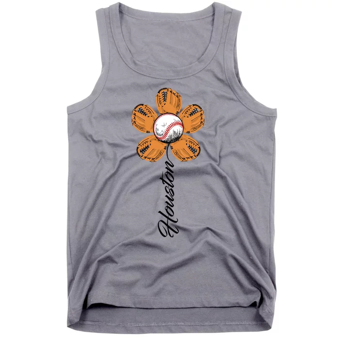 Houston Baseball Sunflower Tank Top