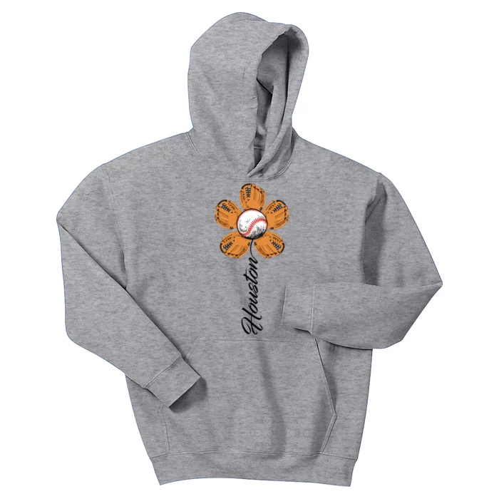 Houston Baseball Sunflower Kids Hoodie