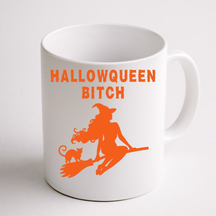 HallowQueen Bitch Spooky Bitch Halloween Costume Party Witch Funny Halloween Front & Back Coffee Mug