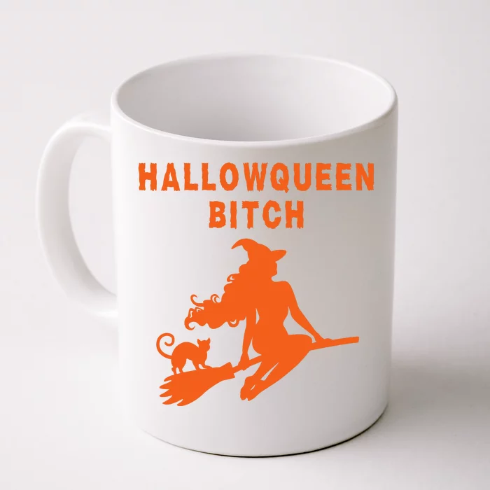 HallowQueen Bitch Spooky Bitch Halloween Costume Party Witch Funny Halloween Front & Back Coffee Mug