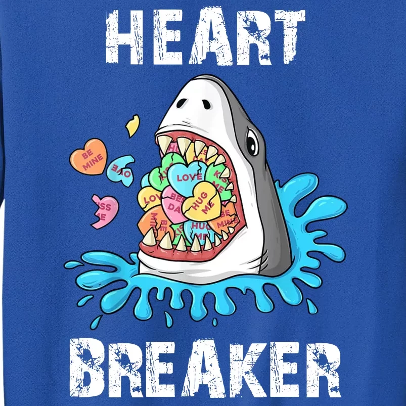 Heart Breaker Shark Funny Valentines Day Sweatshirt