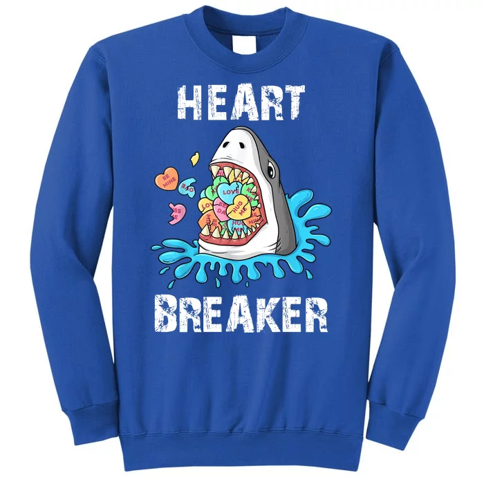 Heart Breaker Shark Funny Valentines Day Sweatshirt