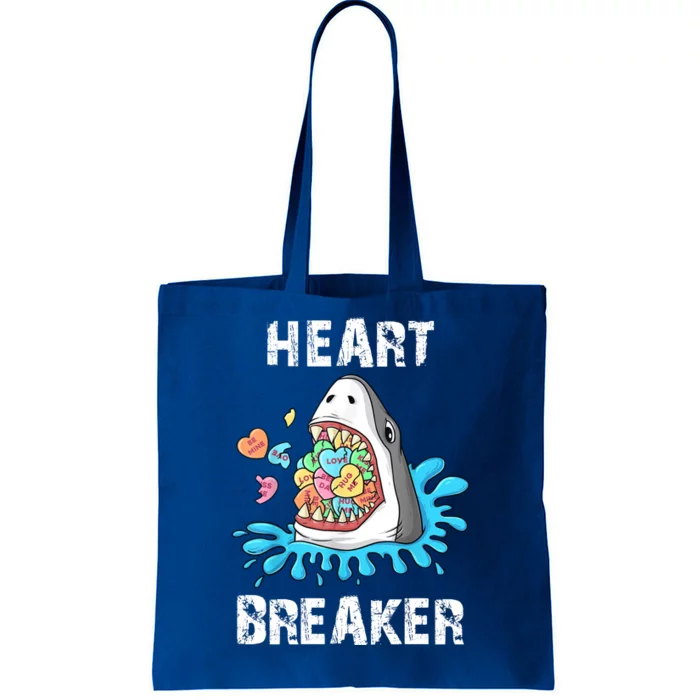 Heart Breaker Shark Funny Valentines Day Tote Bag