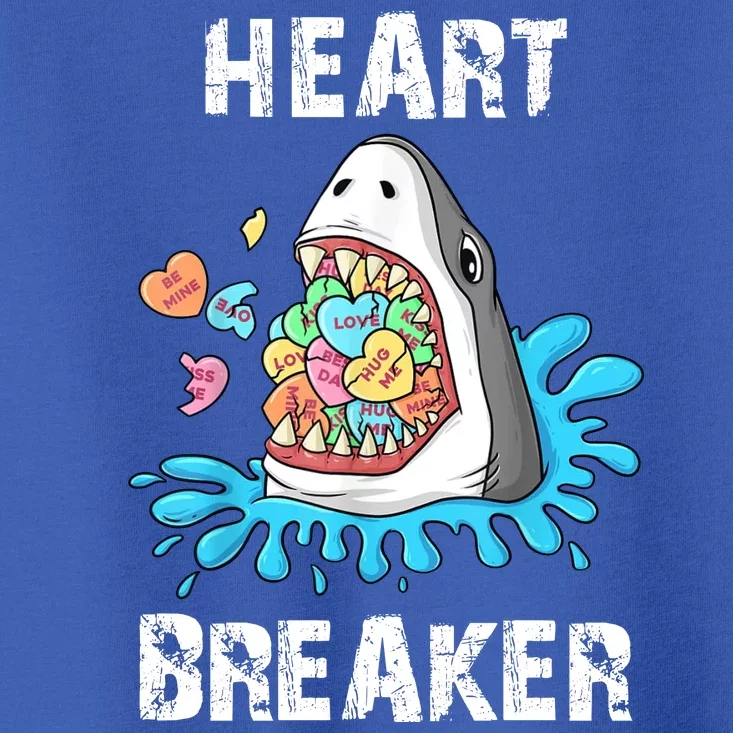 Heart Breaker Shark Funny Valentines Day Toddler T-Shirt