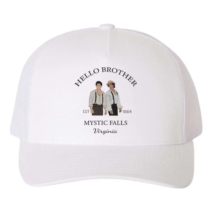 Hello Brother Salvatore Brothers Est 1864 Yupoong Adult 5-Panel Trucker Hat