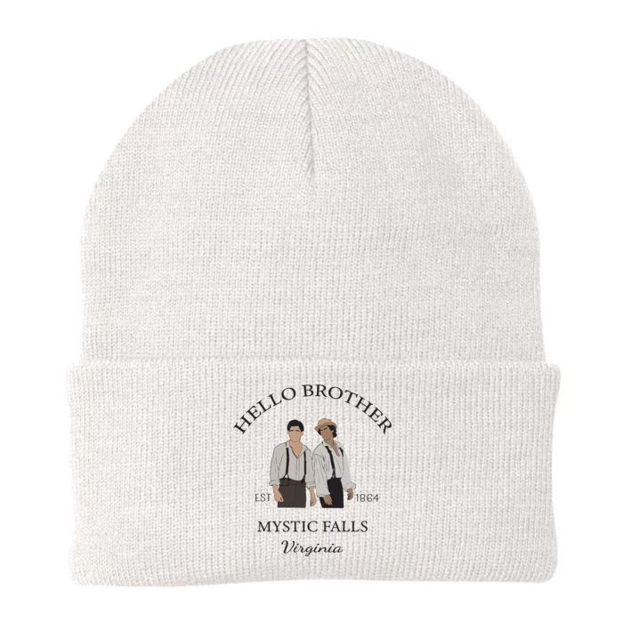 Hello Brother Salvatore Brothers Est 1864 Knit Cap Winter Beanie