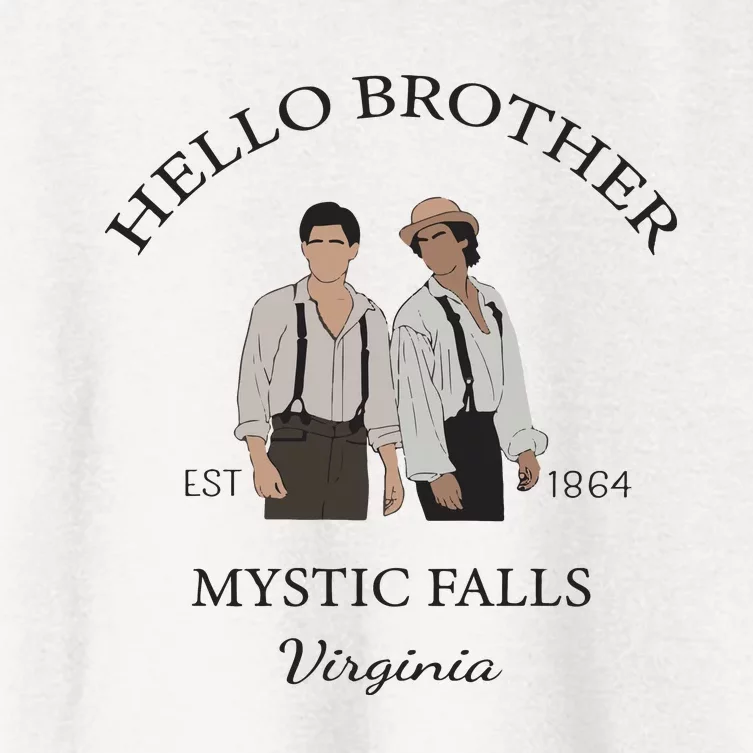 Hello Brother Salvatore Brothers Est 1864 Women's Crop Top Tee